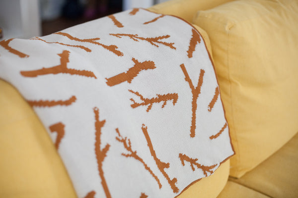 NEW! Twigs Knitted Blanket
